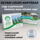 Egyedi céges asztalinaptár A5 méretben