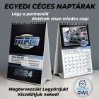 Egyedi céges asztalinaptár A5 méretben
