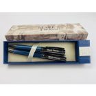 Gravírozható elegáns kék toll szett díszdobozban gravírozással