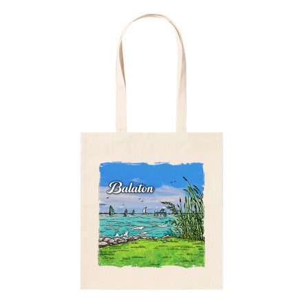 Vászontáska Balaton vitorlás színes