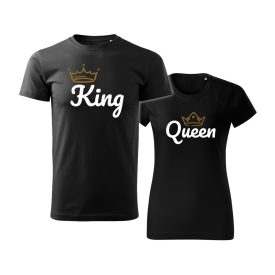 Páros fekete póló - King & Queen I.