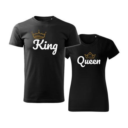 Páros fekete póló - King & Queen I.