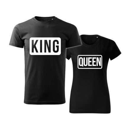 Páros fekete póló - King & Queen III.