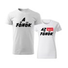 Páros fehér póló - Ki a főnök...?