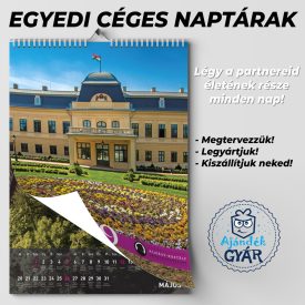 Egyedi céges falinaptár A3 méretben