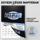 Egyedi céges falinaptár A4 méretben