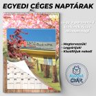 Egyedi céges falinaptár A4 méretben