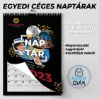 Egyedi céges falinaptár A4 méretben