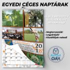 Egyedi céges falinaptár A4 méretben