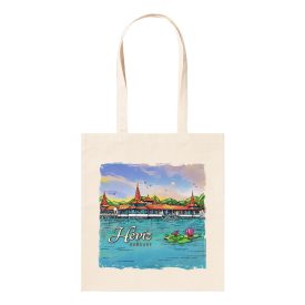 Vászontáska Hévíz színes