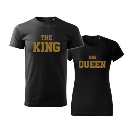 Páros fekete póló - King & Queen II.