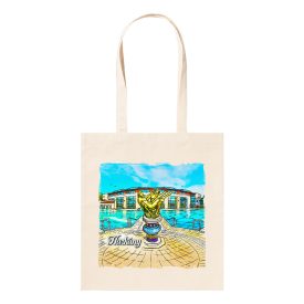 Vászontáska Harkány gyógyfürdő színes