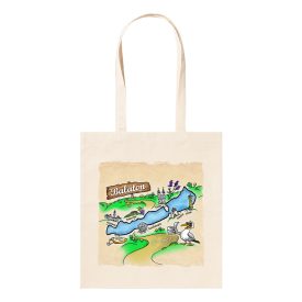 Vászontáska Balaton térképes színes