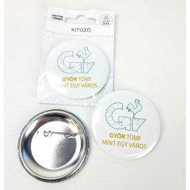 Fém kitűző 58 mm átmérőjű