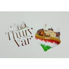 Kontúrvágott lapmágnes 75x90 mm