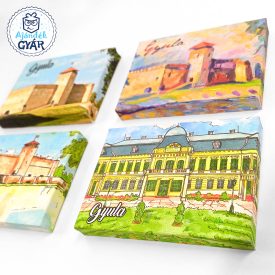 Mini vászonképes hűtőmágnes